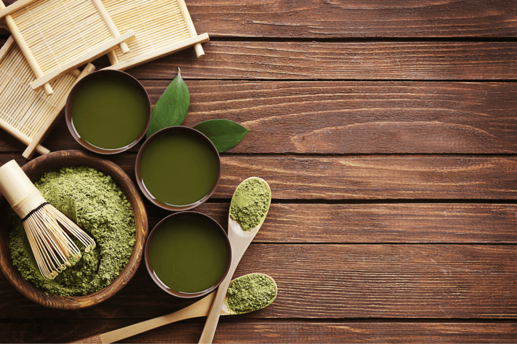 Te verde e polvere di matcha