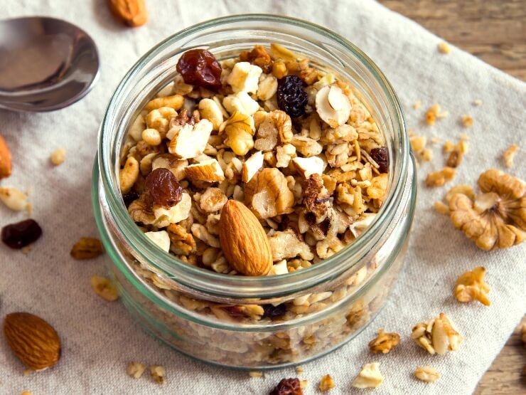 granola con yogurt