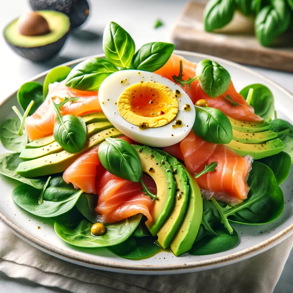 Insalata di salmone affumicato